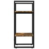 vidaXL Βιβλιοθήκη με 2 Ράφια Καπνιστή Δρυς 40x30x70 εκ. Επεξεργ. Ξύλο
