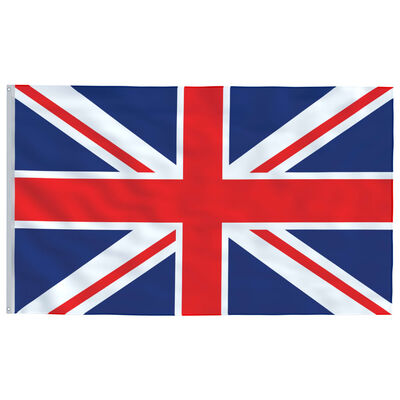 vidaXL Σημαία του Ηνωμένου Βασιλείου και Κοντάρι 6,23 μ. από Αλουμίνιο