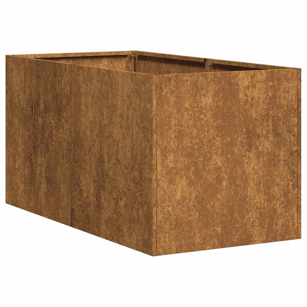 vidaXL Ζαρντινιέρα Σκουριασμένο 40x80x40εκ. Ατσάλι Σκληρυθέν στον Αέρα
