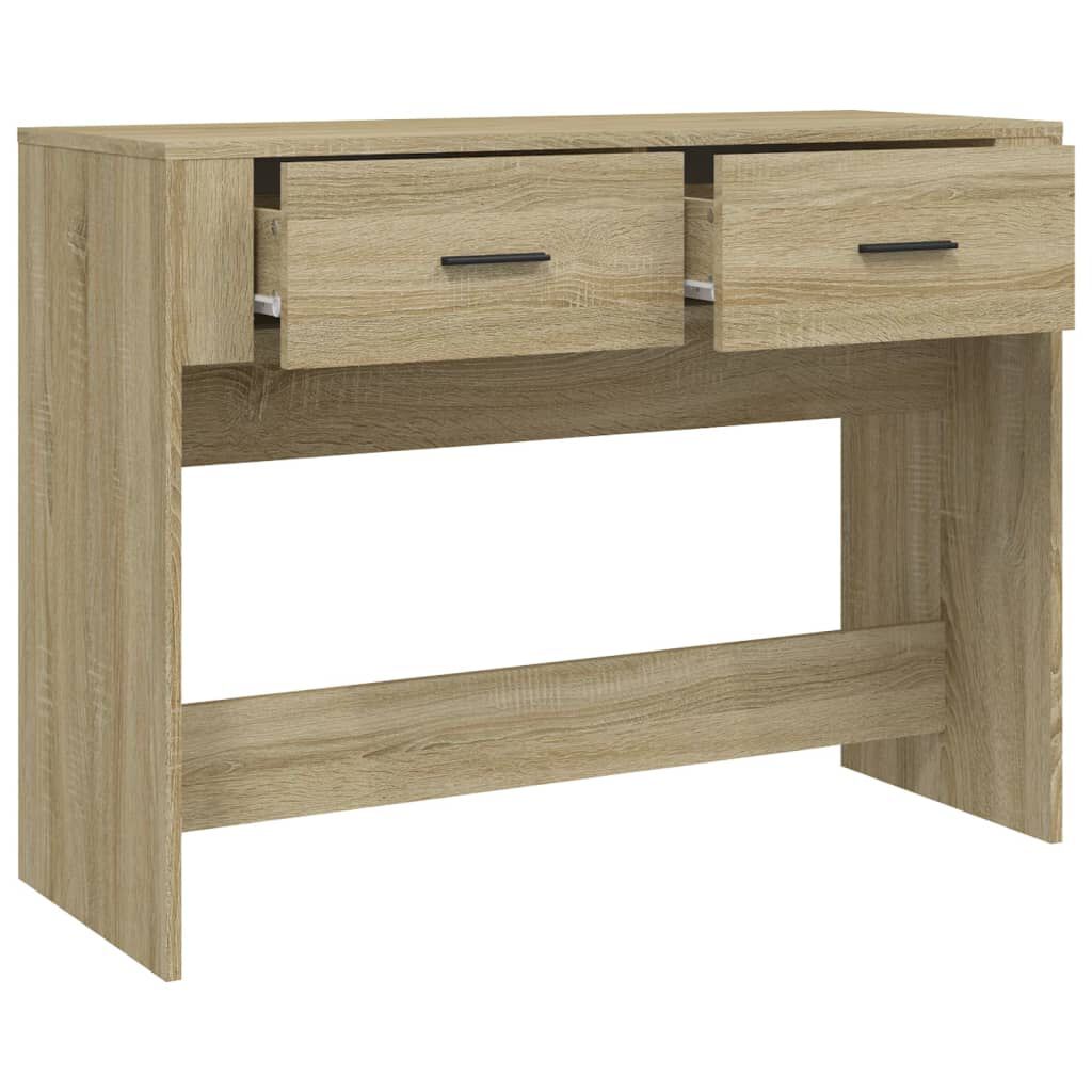 vidaXL Τραπέζι Κονσόλα Sonoma Δρυς 100x39x75 εκ. Επεξεργασμένο Ξύλο