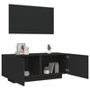 vidaXL Έπιπλο Τηλεόρασης Μαύρο 100 x 35 x 40 εκ. Επεξ. Ξύλο
