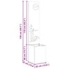 vidaXL Οθόνη Ιδιωτικότητας Κήπου Σκ rusty 32 x 140 εκ.
