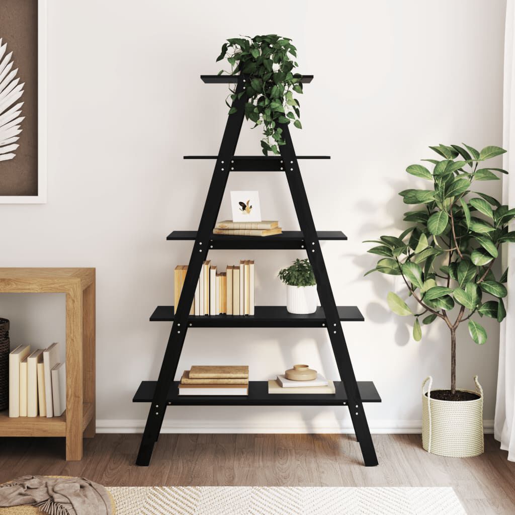 vidaXL Ραφιέρα 5 Επιπέδων Σχήμα Α 110x40x180,5 εκ. Μασίφ Ξύλο Πεύκου