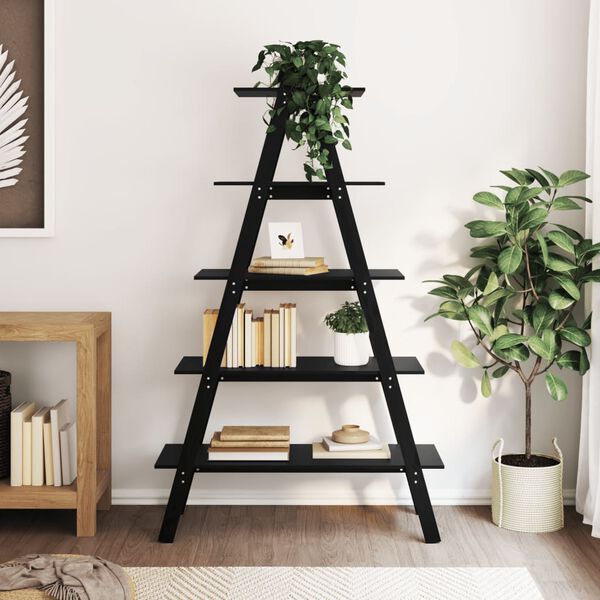 vidaXL Ραφιέρα 5 Επιπέδων Σχήμα Α 110x40x180,5 εκ. Μασίφ Ξύλο Πεύκου