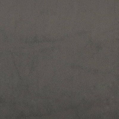 vidaXL Κεφαλάρι με Πτερύγια Σκούρο Γκρι 203x16x78/88 εκ. Βελούδινο