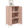 vidaXL Ντουλάπι Ροζ 68x39x113 εκ. από Ατσάλι