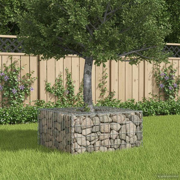 vidaXL &Alpha;&nu;&alpha;&sigma;&eta;&kappa;&omega;&mu;έ&nu;&omicron; &kappa;&rho;&epsilon;&beta;ά&tau;&iota; gabion &Alpha;&sigma;&eta;&mu;ί 80 x 80 x 40 cm