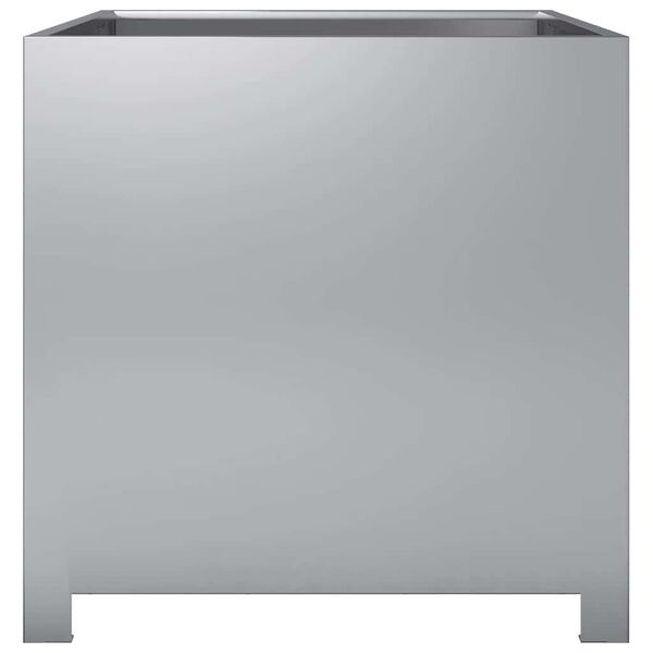 vidaXL Ζαρντινιέρα Κήπου 50x50x50 εκ. από Γαλβανισμένο Χάλυβα