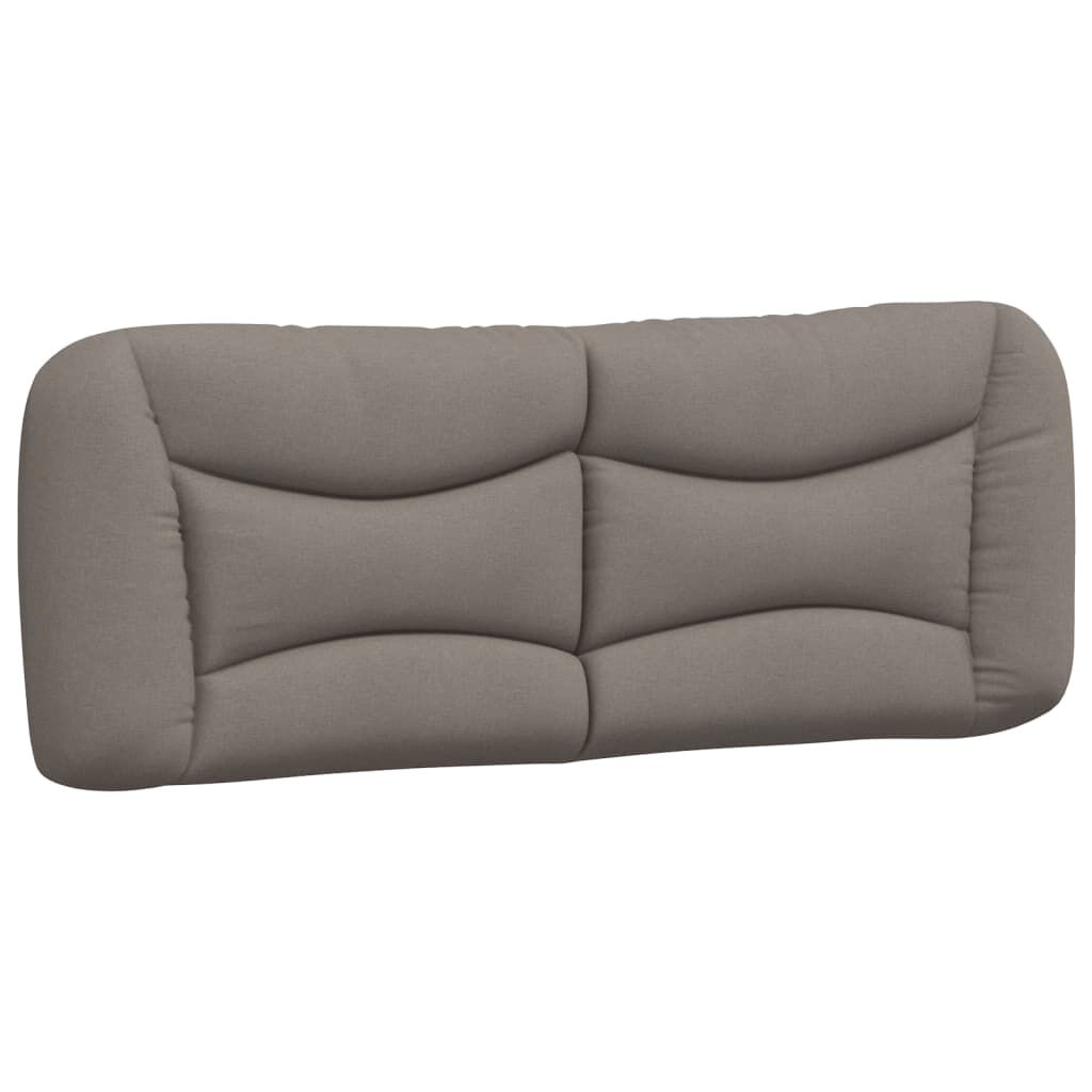 vidaXL Κρεβάτι Taupe 140x190 εκ. Υφασμάτινο