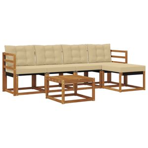 vidaXL &Sigma;&epsilon;&iota;&rho;ά &Kappa;&alpha;&nu;&alpha;&pi;έ &Epsilon;&xi;&omega;&tau;&epsilon;&rho;&iota;&kappa;&omicron;ύ &mu;&epsilon; &mu;&alpha;&xi;&iota;&lambda;ά&rho;&iota; 6 pcs &Phi;&upsilon;&sigma;&iota;&kappa;ό &kappa;&alpha;&iota; &Mu;&pi;&epsilon;&zeta;