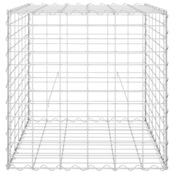 vidaXL Συρματοκιβώτιο Κύβος 60 x 60 x 60 εκ. από Ατσάλινο Σύρμα