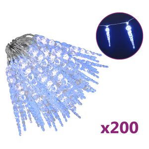 vidaXL &Phi;&omega;&tau;ά&kappa;&iota;&alpha; &Sigma;&tau;&alpha;&lambda;&alpha;&kappa;&tau;ί&tau;&epsilon;&sigmaf; &Chi;&rho;&iota;&sigma;&tau;. 200 LED &Mu;&pi;&lambda;&epsilon; 20&mu;. &alpha;&pi;ό &Alpha;&kappa;&rho;&upsilon;&lambda;&iota;&kappa;ό PVC