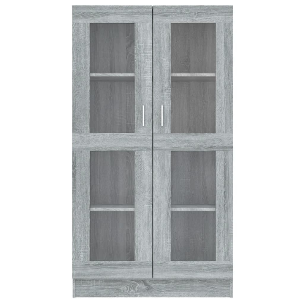 vidaXL Βιτρίνα Γκρι Sonoma 82,5 x 30,5 x 150 εκ. Επεξεργασμένο Ξύλο