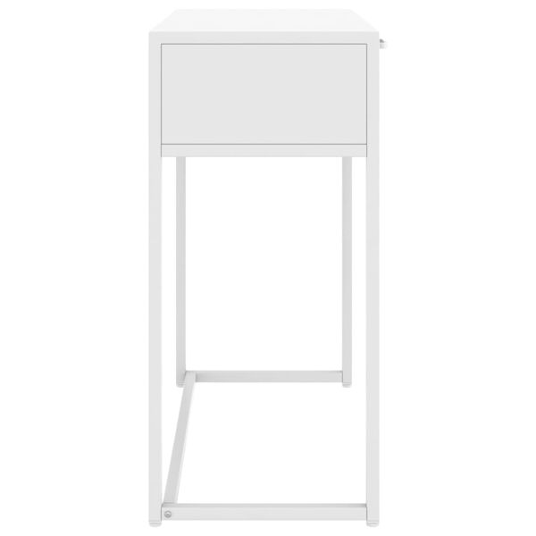 vidaXL Τραπέζι Κονσόλα Λευκό 75 x 35 x 75 εκ. από Ατσάλι