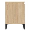 vidaXL Έπιπλο Τηλεόρασης Καπνιστή Δρυς 103,5x35x50 εκ Μεταλλικά Πόδια