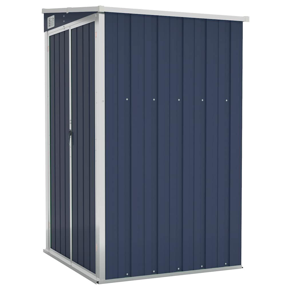 vidaXL Αποθήκη Κήπου Επιτοίχια Ανθρακί 118 x 100 x 178 εκ. από Ατσάλι
