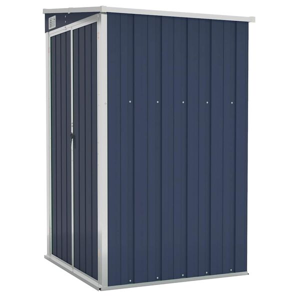 vidaXL Αποθήκη Κήπου Επιτοίχια Ανθρακί 118 x 100 x 178 εκ. από Ατσάλι