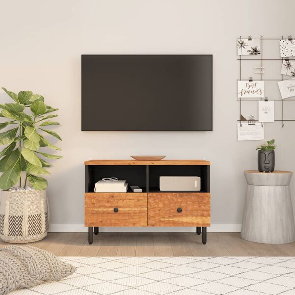vidaXL Έπιπλο Τηλεόρασης 70 x 33 x 46 εκ. από Μασίφ Ξύλο Ακακίας