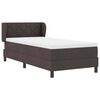vidaXL Κρεβάτι box spring με στρώμα με στρώμα Σκούρο καφέ Σκούρο καφέ