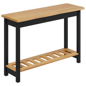 VidaXL &Tau;&rho;&alpha;&pi;έ&zeta;&iota; &kappa;&omicron;&nu;&sigma;ό&lambda;&alpha;&sigmaf; EKAI &Mu;&alpha;ύ&rho;&omicron; 112 x 35 x 76 &epsilon;&kappa; &Mu;&alpha;&sigma;ί&phi; &Xi;ύ&lambda;&omicron; &Pi;&epsilon;ύ&kappa;&omicron;&upsilon;