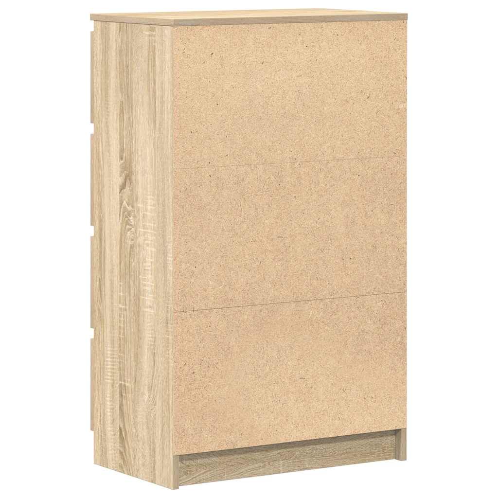 vidaXL Συρταριέρα Sonoma Δρυς 60 x 35 x 98,5 εκ. Επεξεργασμένο Ξύλο