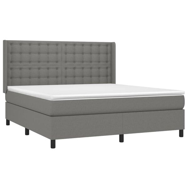 vidaXL &Kappa;&rho;&epsilon;&beta;ά&tau;&iota; Boxspring &mu;&epsilon; &Sigma;&tau;&rho;ώ&mu;&alpha; &Sigma;&kappa;&omicron;ύ&rho;&omicron; &Gamma;&kappa;&rho;&iota; 160x200 &epsilon;&kappa; &Upsilon;&phi;&alpha;&sigma;&mu;ά&tau;&iota;&nu;&omicron;