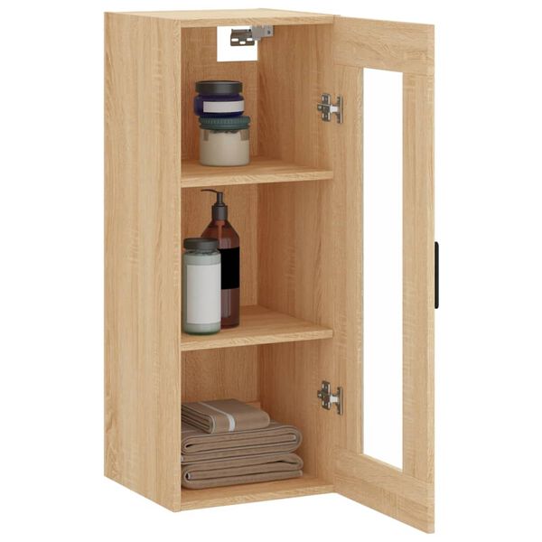 vidaXL Ντουλάπι Τοίχου Sonoma Δρυς 34,5 x 34 x 90 εκ.