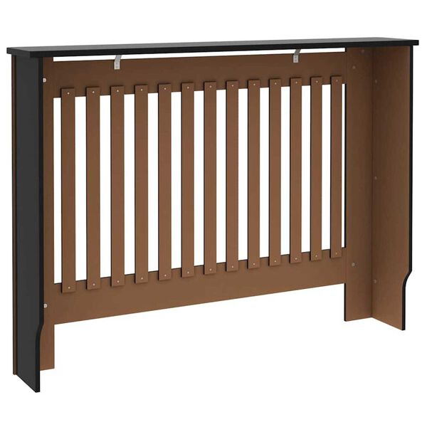 vidaXL Καπάκι Καλοριφέρ 2 pcs Μαύρο 112 x 19 x 81.5 cm