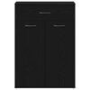 vidaXL Ράφι Παπουτσιών Μαύρη δρυς 60 x 35 x 84 εκ. Επεξεργασμένο ξύλο