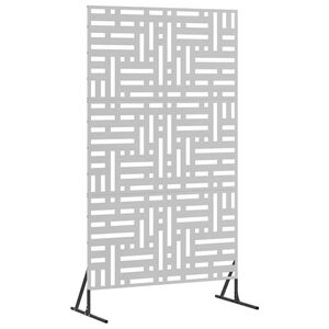 vidaXL Οθόνη Ιδιωτικότητας Γκρι Ατσάλι