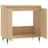 vidaXL Ντουλάπι Μπάνιου Sonoma Δρυς 58 x 33 x 60 εκ. από Επεξεργ. Ξύλο