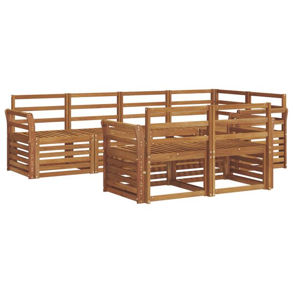 vidaXL &Sigma;&epsilon;&tau; &Kappa;&alpha;&nu;&alpha;&pi;έ 7 pcs &Phi;&upsilon;&sigma;&iota;&kappa;ό &Sigma;&tau;&epsilon;&rho;&epsilon;ό &Xi;ύ&lambda;&omicron; &Alpha;&kappa;&alpha;&kappa;ί&alpha;&sigmaf;