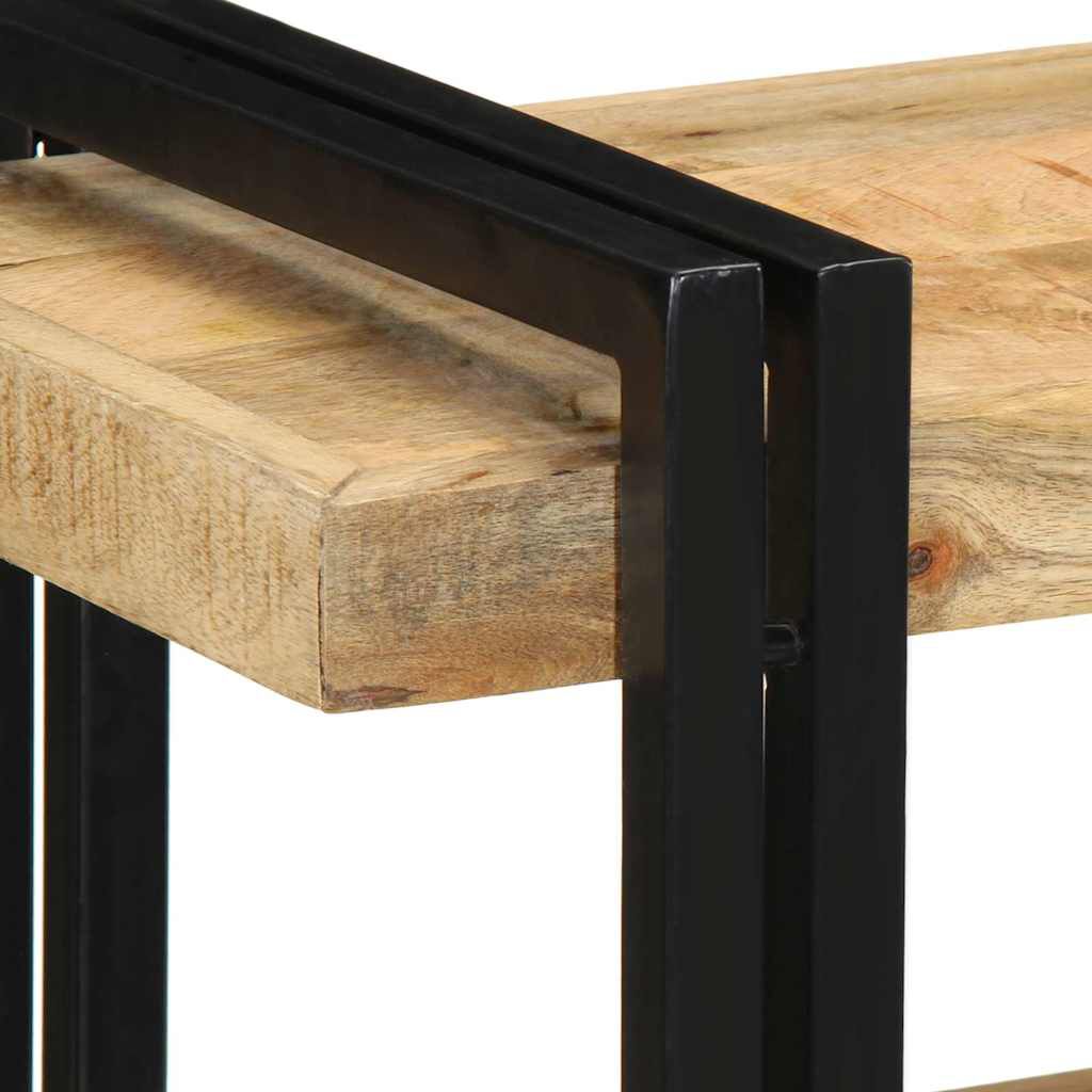 vidaXL Ράφι τοίχου 70x33x35 cm Στερεό ακατέργαστο ξύλο Mango