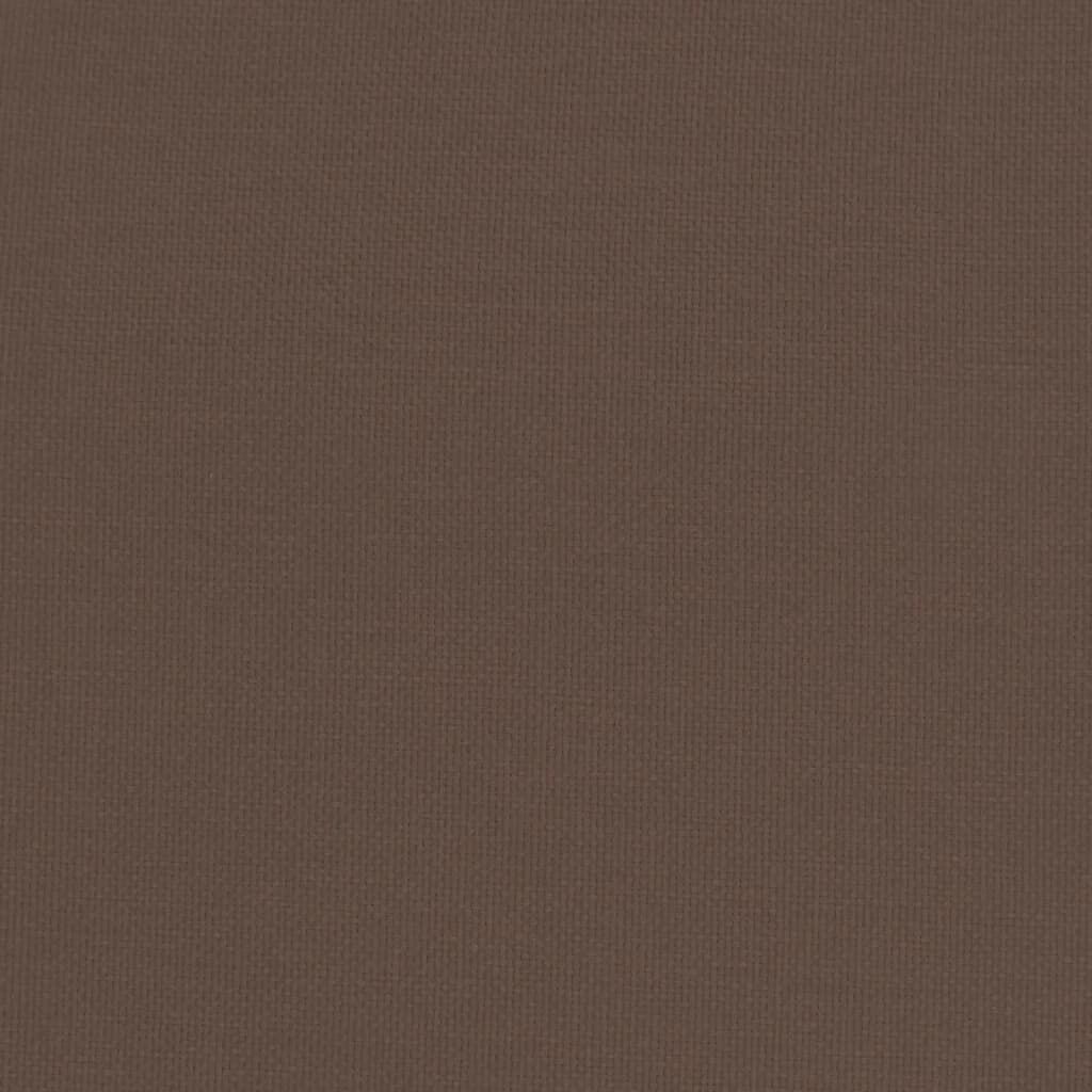 vidaXL Υποπόδιο Σκούρο Καφέ 51 x 41 x 40 εκ. Υφασμάτινο