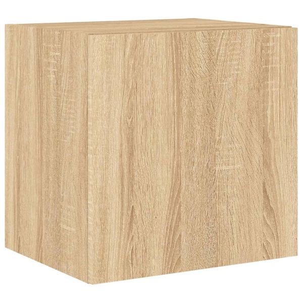 vidaXL Έπιπλο Τοίχου Τηλεόρασης με LED Sonoma Δρυς 40,5x35x40 εκ.