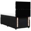 vidaXL Κρεβάτι Boxspring με Στρώμα Μαύρο 90x200 εκ. Βελούδινο