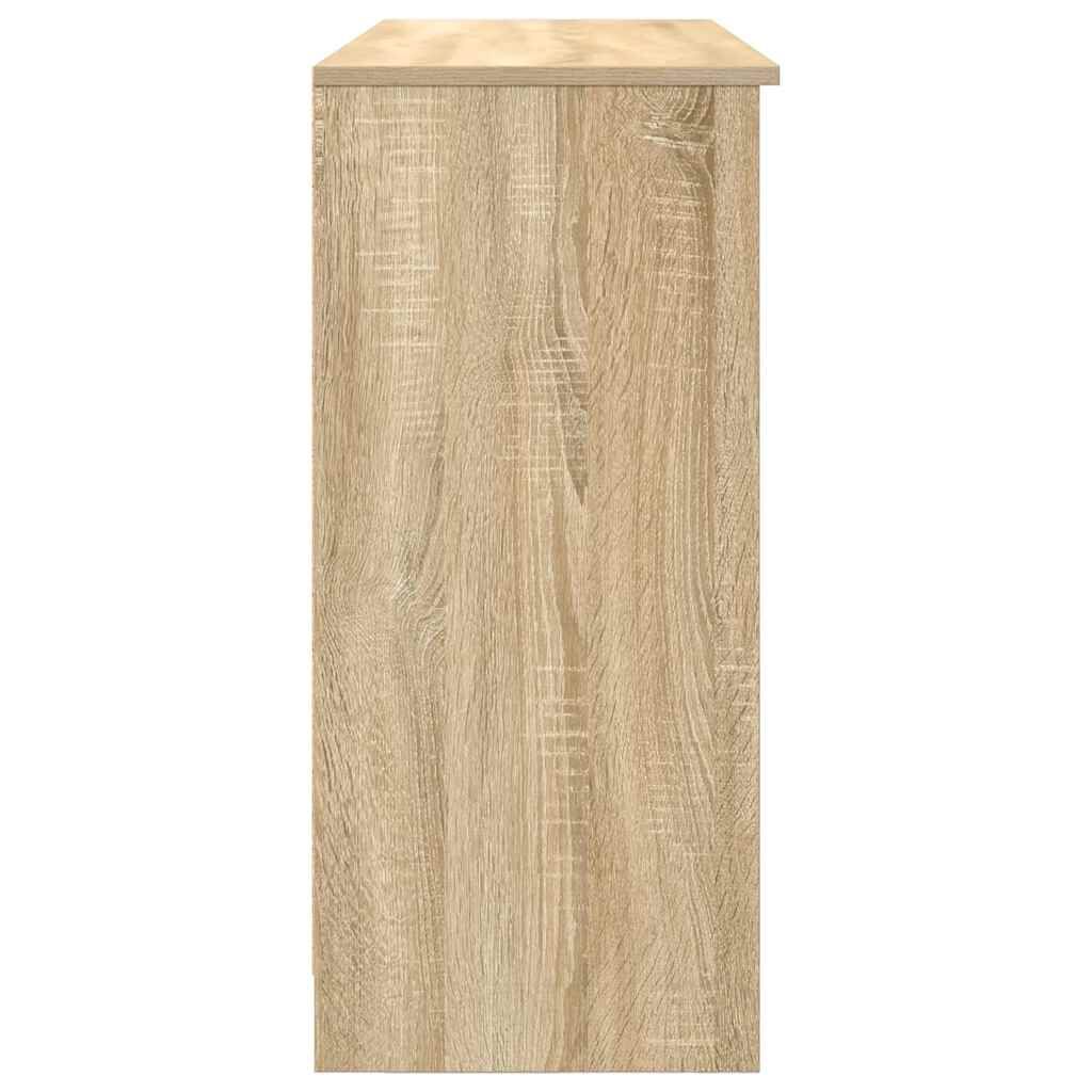 vidaXL Συρταριέρα με Συρτάρια Sonoma Δρυς 101x35x76 εκ. από Επεξ. Ξύλο