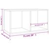 vidaXL Έπιπλο Δίσκων Βινυλίου Sonoma Δρυς 71x34x36 εκ. Επεξεργ. Ξύλο