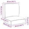 vidaXL Σετ Μαξιλαριών Πάγου 2 pcs Γκρι 50 x 50 x 12 cm Ύφασμα Oxford