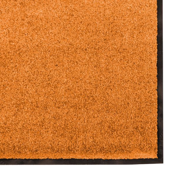vidaXL Χαλάκι Εξώπορτας Πορτοκαλί και Μαύρο 120 x 250 cm