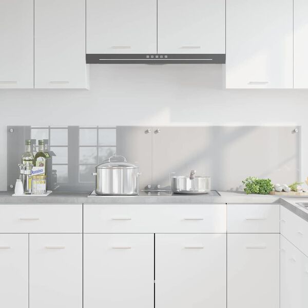 vidaXL Πίσω Πάνελ Κουζίνας 2 pcs Ανοιχτό γκρι 90 x 40 cm