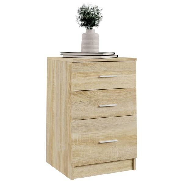 vidaXL Κομοδίνο Sonoma Δρυς 40 x 40 x 63 εκ. από Επεξεργασμένο Ξύλο