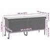 vidaXL Κουτί Αποθήκευσης Κήπου με Ρόδες 160x55x75 εκ. Συνθετικό Ρατάν
