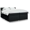 vidaXL &Kappa;&rho;&epsilon;&beta;ά&tau;&iota; Boxspring &mu;&epsilon; &Sigma;&tau;&rho;ώ&mu;&alpha; &Mu;&alpha;ύ&rho;&omicron; 200x200 &epsilon;&kappa;. &Upsilon;&phi;&alpha;&sigma;&mu;ά&tau;&iota;&nu;&omicron;
