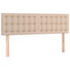 vidaXL Κρεβάτι Boxspring με Στρώμα Καπουτσίνο 140x190εκ.από Συνθ.Δέρμα