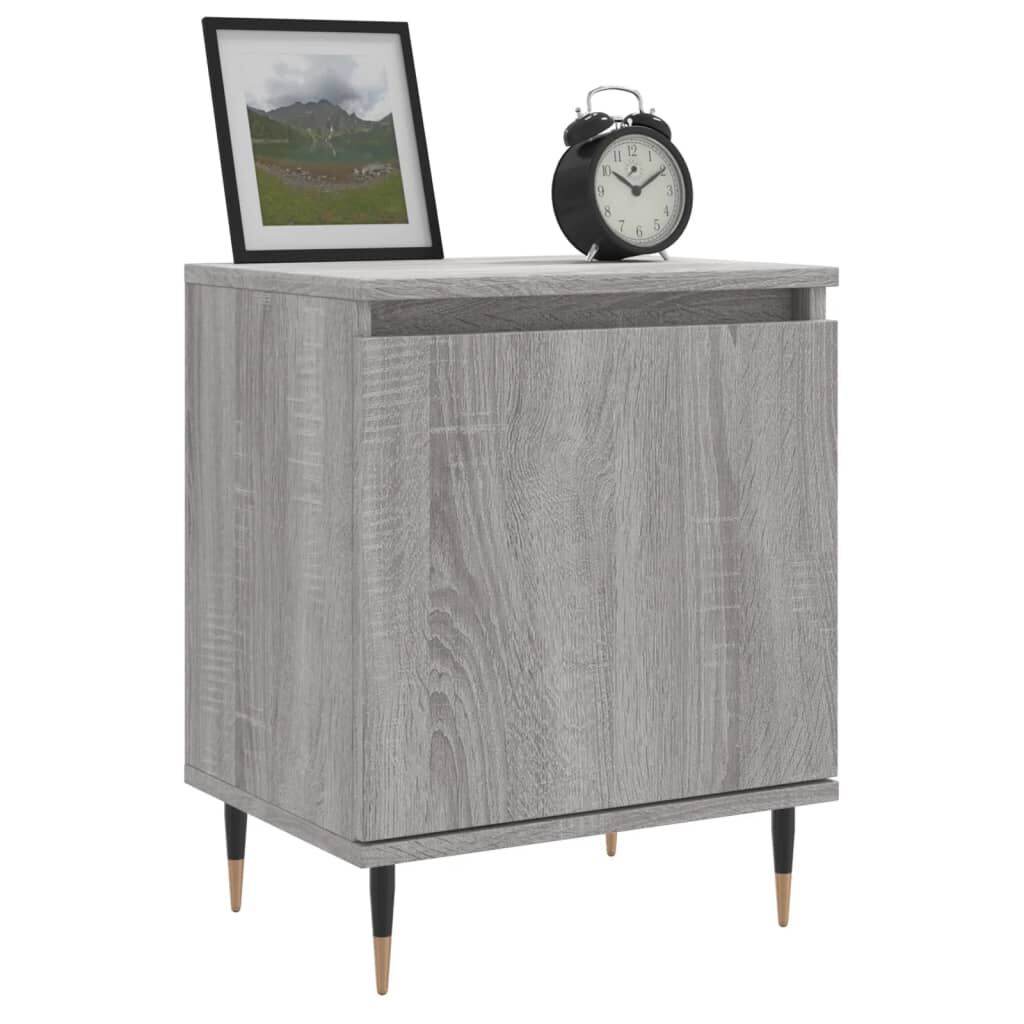 vidaXL Κομοδίνο Sonoma Γκρι 40 x 30 x 50 εκ. από Επεξεργασμένο Ξύλο