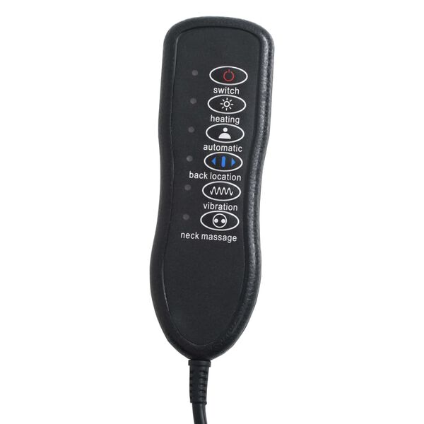 vidaXL Κάθισμα Μασάζ Αυχένα και Πλάτης 48 W