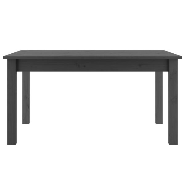 vidaXL Τραπεζάκι Σαλονιού Γκρι 80 x 50 x 40 εκ. από Μασίφ Ξύλο Πεύκου