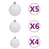vidaXL Χριστουγεν. Δέντρο Τεχνητό με 150 LED/Χιόνι/ Μπάλες 120 εκ.