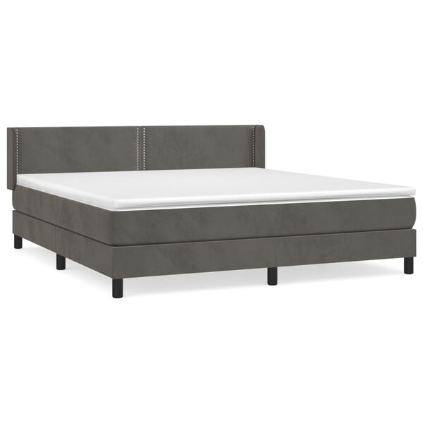 vidaXL &Kappa;&rho;&epsilon;&beta;ά&tau;&iota; Boxspring &mu;&epsilon; &Sigma;&tau;&rho;ώ&mu;&alpha; &Sigma;&kappa;&omicron;ύ&rho;&omicron; &Gamma;&kappa;&rho;&iota; 180x200 &epsilon;&kappa;. &Beta;&epsilon;&lambda;&omicron;ύ&delta;&iota;&nu;&omicron;